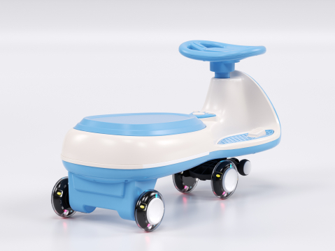Placa electrica multifuctionala 2 in 1, pentru copii intre 3 si 7 ani, Kinderauto Wiggle CAR 360 12V 90W, culoare albastra [3]