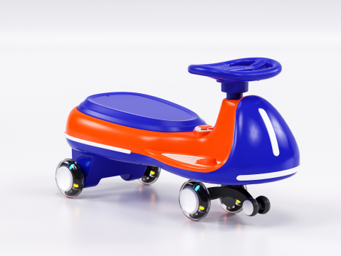 Placa electrica multifuctionala 2 in 1, pentru copii intre 3 si 7 ani, Kinderauto Wiggle CAR 360 12V 90W, culoare portocalie [6]