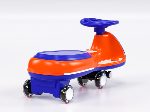 Placa electrica multifuctionala 2 in 1, pentru copii intre 3 si 7 ani, Kinderauto Wiggle CAR 360 12V 90W, culoare portocalie [4]