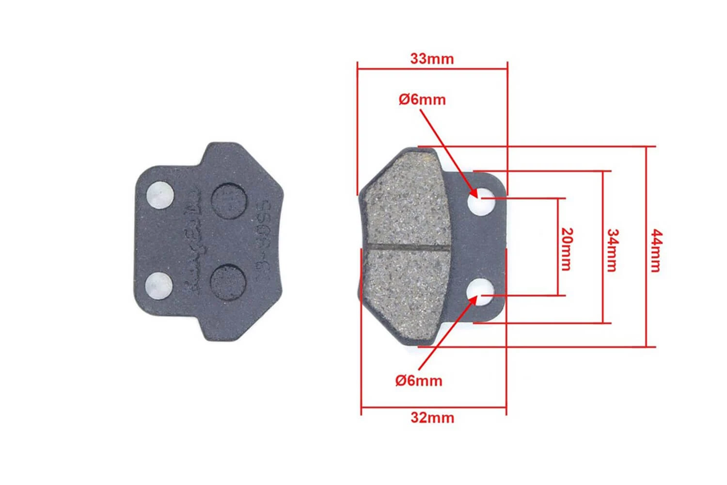 Piese & accesorii - Placute de frana 8095  pentru 110cc, 125cc, Quad electric, Dirt Bike