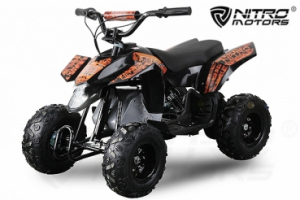 ATV & UTV Electrice - Mini ATV electric Pentru copii NITRO Eco Trio Quad 350W 24V #Portocaliu