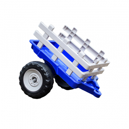 Piese & accesorii - Remorca Kinderauto Farm Traktor #Albastru