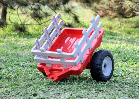 Remorca Kinderauto Farm Traktor #Rosu [1]