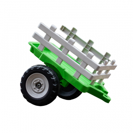 Piese & accesorii - Remorca Kinderauto Farm Traktor #Verde
