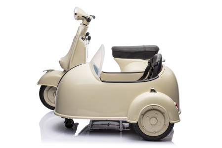 Scuter electric cu atasament Piaggio VESPA 150 VL1T 110W 12V 10Ah, culoare Bej [20]