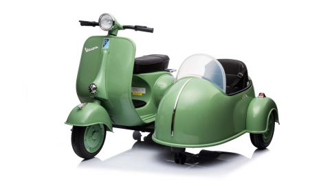 Motociclete electrice - Scuter electric cu atasament Piaggio VESPA 150 VL1T 110W 12V 10Ah, culoare verde