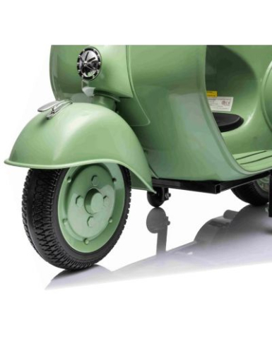 Scuter electric Piaggio VESPA 150 VL1T 110W 12V 7Ah, roti moi, scaun tapitat, culoare verde [7]
