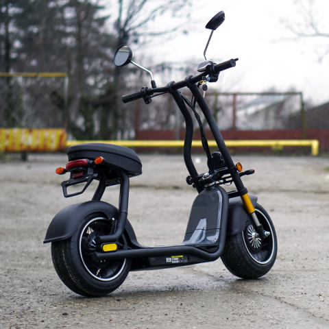 Scuter electric pentru adulti Solley Mini F1, 1000W putere, baterie Li-Ion 48V 13Ah, culoare neagra [6]