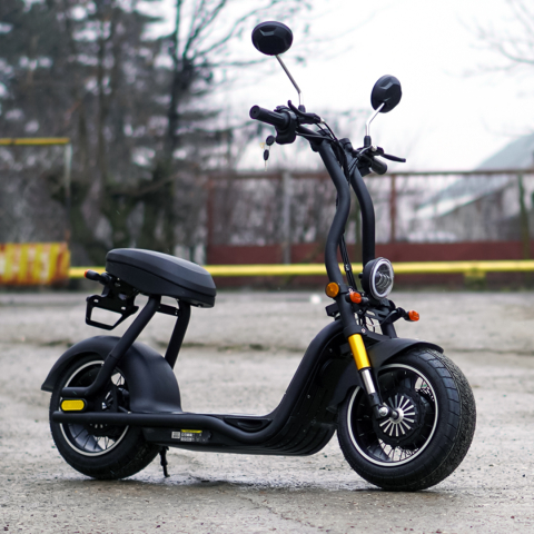 Scuter electric pentru adulti Solley Mini F1, 1000W putere, baterie Li-Ion 48V 13Ah, culoare neagra [8]