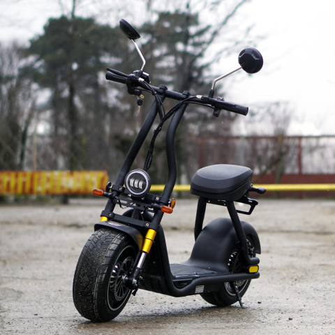 Scuter electric pentru adulti Solley Mini F1, 1000W putere, baterie Li-Ion 48V 13Ah, culoare neagra [1]