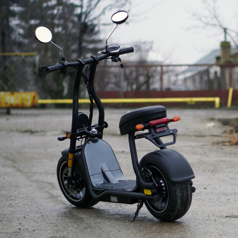 Scuter electric pentru adulti Solley Mini F1, 1000W putere, baterie Li-Ion 48V 13Ah, culoare neagra [4]