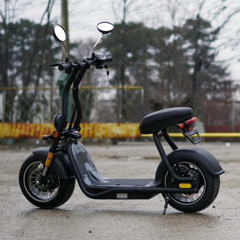 Scuter electric pentru adulti Solley Mini F1, 1000W putere, baterie Li-Ion 48V 13Ah, culoare neagra [3]