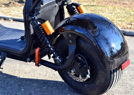 Scuter electric pentru adulti Solley SMD-X7S #Black, 2000W putere cu 2 baterii detasabile de 60V 20Ah [8]