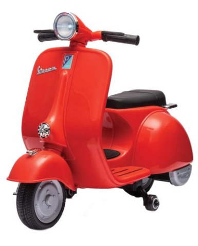 Vehicule speciale - Scuter electric Piaggio VESPA 150 VL1T 110W 12V 7Ah, roti moi, scaun tapitat, rosu