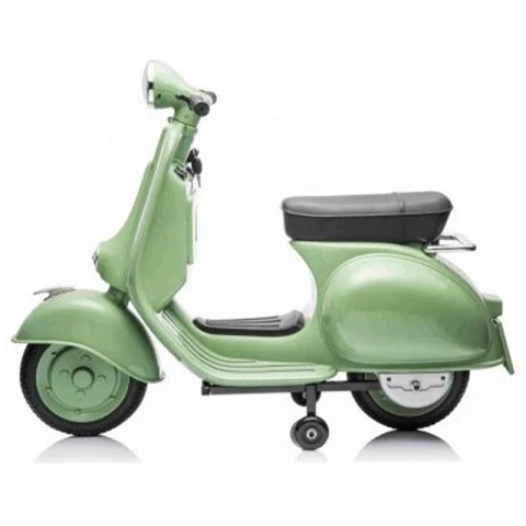 Scuter electric Piaggio VESPA 150 VL1T 110W 12V 7Ah, roti moi, scaun tapitat, culoare verde [4]