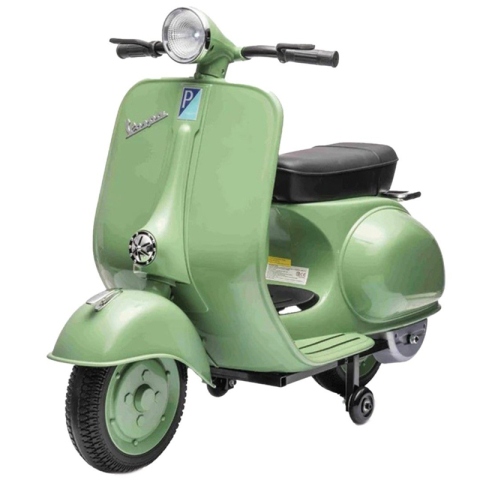 Scuter electric Piaggio VESPA 150 VL1T 110W 12V 7Ah, roti moi, scaun tapitat, culoare verde [0]