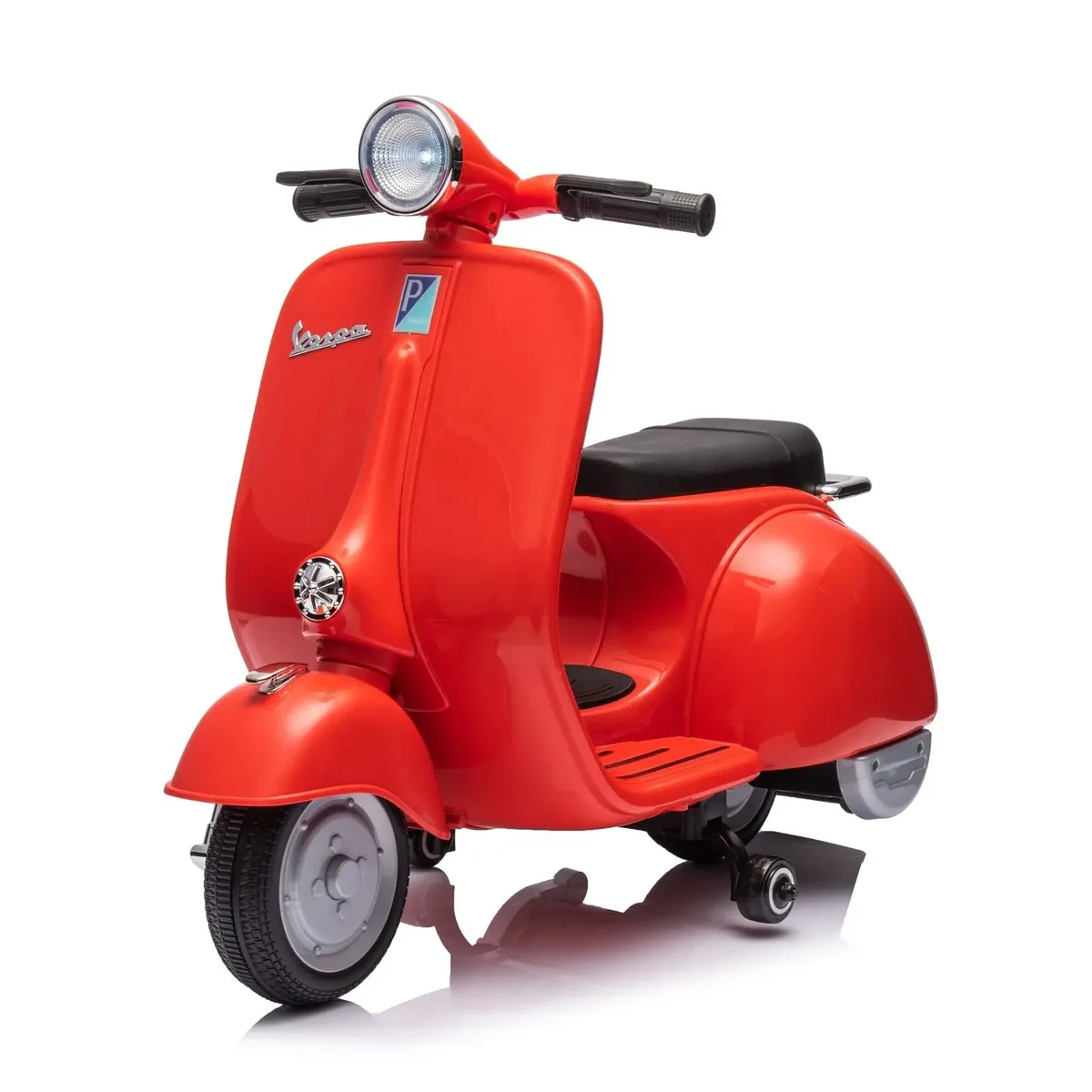 Scuter electric Piaggio VESPA 150 VL1T 110W 12V 7Ah, roti moi, scaun tapitat, rosu [0]