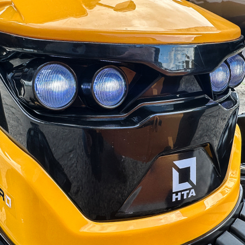 Tractoras electric copii cu remorca si cupa, Power-Tractor 400W 24V, culoare galbena [12]