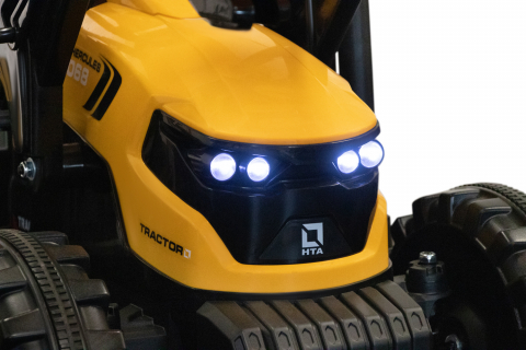 Tractoras electric copii cu remorca si cupa, Power-Tractor 400W 24V, culoare galbena [27]