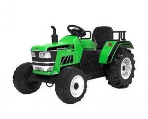 Masinute electrice - Tractoras electric Kinderauto HL-2788 90W 12V, cu telecomanda STANDARD #Verde
