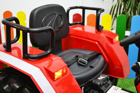 Tractoras electric pentru copii 2-9 ani Kinderauto HL-2788, 90W, 12V, cu telecomanda control parental, STANDARD #Rosu [8]