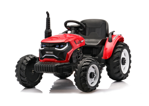 Tractoras electric pentru copii, Kinderauto 1804, 90W, 12V 10Ah, cu remorca basculabila, rosie [6]