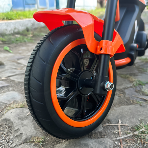 Tricicleta cu pedale, pentru copii 2-4 ani, Kinderauto G301, culoare portocalie [12]