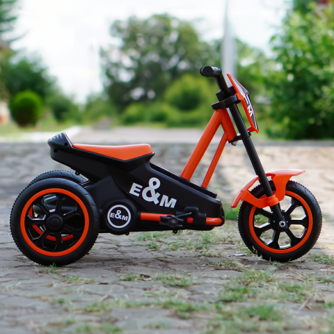 Tricicleta cu pedale, pentru copii 2-4 ani, Kinderauto G301, culoare portocalie [6]