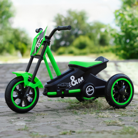 Tricicleta cu pedale, pentru copii 2-4 ani, Kinderauto G301, culoare verde [3]