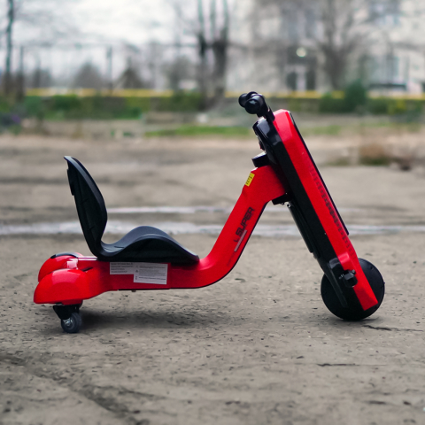 Tricicleta electrica pentru copii intre 4 si 7 ani, Kinderauto Slider 360 12V, culoare rosie [5]