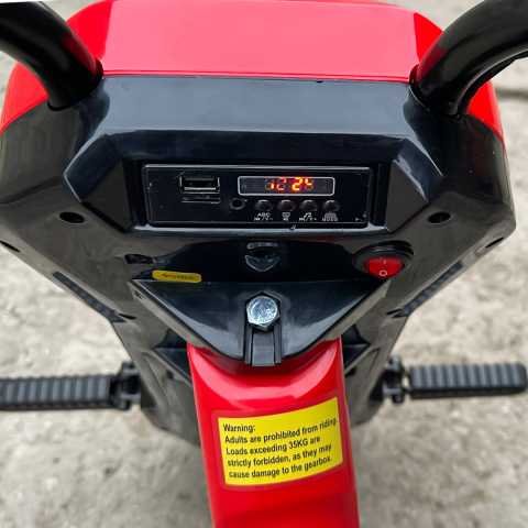 Tricicleta electrica pentru copii intre 4 si 7 ani, Kinderauto Slider 360 12V, culoare rosie [9]