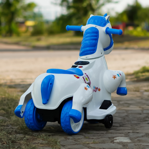 Tricicleta electrica pentru copii, Kinderauto Poney 40W 6V, culoare Albastra [7]