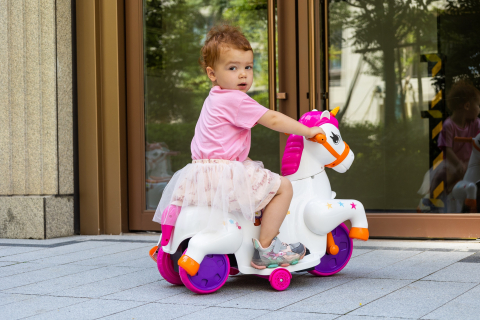 Tricicleta electrica pentru fetite, Kinderauto Poney 40W 6V, culoare Pink Rose [13]