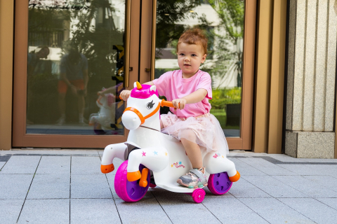 Tricicleta electrica pentru fetite, Kinderauto Poney 40W 6V, culoare Pink Rose [10]