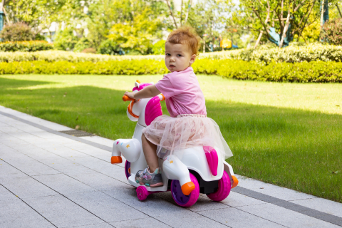Tricicleta electrica pentru fetite, Kinderauto Poney 40W 6V, culoare Pink Rose [6]