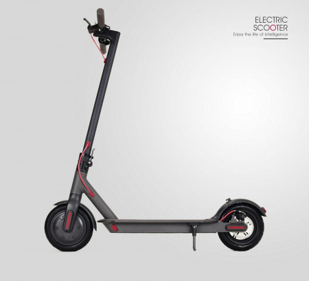 Trotineta electrica pliabila Solley X1 250W 36V 7.8Ah, roata 10inch, Aplicatie, culoare Negru [11]