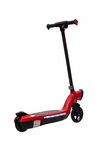 Trotineta electrica pentru copii Kinderauto BJKL168, 45W, 12V 7Ah, lumini ambientale, roti moi, rosie [16]