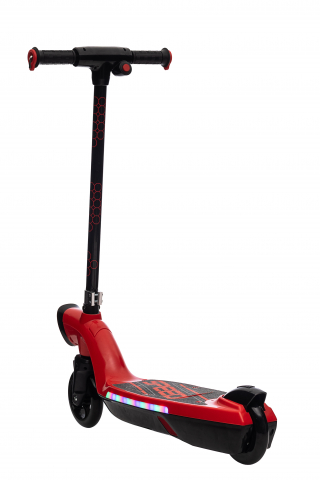 Trotineta electrica pentru copii Kinderauto BJKL168, 45W, 12V 7Ah, lumini ambientale, roti moi, rosie [14]
