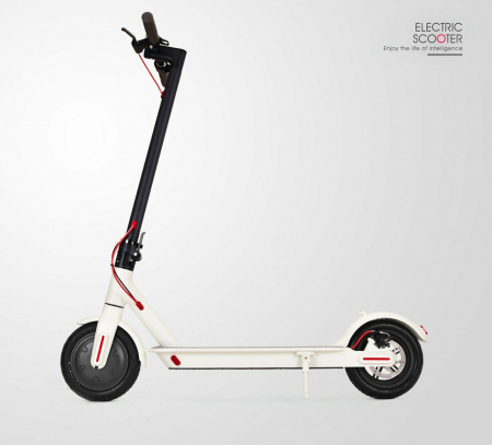 Trotineta electrica pliabila ALFARAD X1 350W 36V 7.8Ah, roata 8.5 inch, culoare Alb [1]
