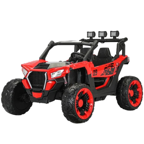ATV & UTV Electrice - UTV electric 4x4, pentru 2 copii, Kinderauto RZR2000, 180W, 12V, echipare PREMIUM, rosu