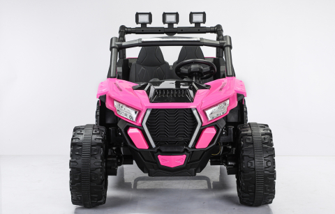 UTV electric 4x4, pentru 2 copii, Kinderauto RZR2000 180W 12V PREMIUM, roz [16]