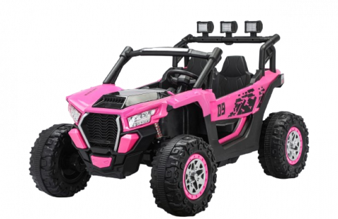 Masinute electrice - UTV electric 4x4, pentru 2 copii, Kinderauto RZR2000 180W 12V PREMIUM, roz