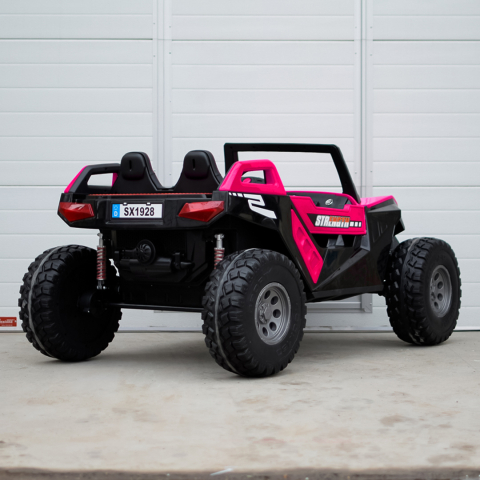 UTV electric pentru copii BJX1928, 300W, 24V, roz [7]