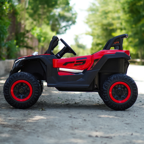 UTV electric Kinderauto Warrior 4x4, 120W, 12V, 7Ah, pentru copii 2-6 ani, echipare Premium, rosu [5]