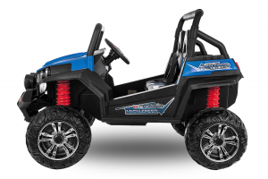 UTV electric pentru 2 copii Golf-Kart 210W 24V PREMIUM #Albastru [2]