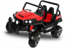 UTV electric pentru 2 copii Golf-Kart 210W 24V PREMIUM #Rosu [1]