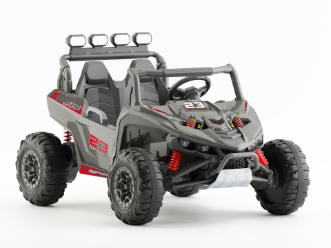 UTV electric pentru 2 copii Kinderauto Arrow Dune-Buggy 220W 12V, premium Negru [16]
