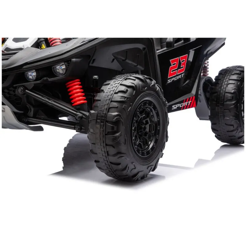 UTV electric pentru 2 copii Kinderauto Arrow Dune-Buggy 220W 12V, premium Negru [6]