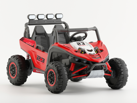 UTV electric pentru 2 copii Kinderauto Arrow Dune-Buggy 220W 12V, premium Rosu [2]