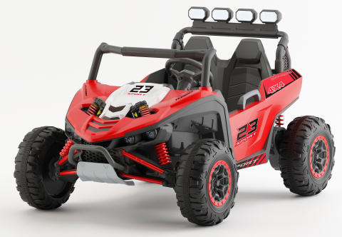 Masinute electrice - UTV electric pentru 2 copii Kinderauto Arrow Dune-Buggy 220W 12V, premium Rosu